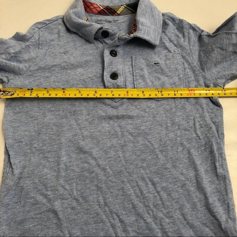 Gap light blue long sleeve polo t-shirt